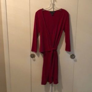 Red Nicole Miller Small wrap dress good condition